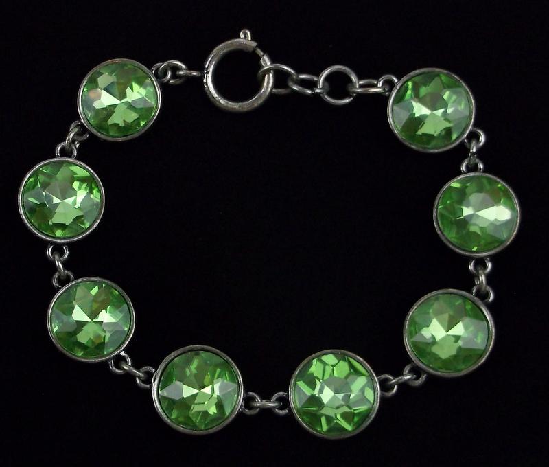 Mint Vintage Rhinestone Bracelet 8" (1 of 2)