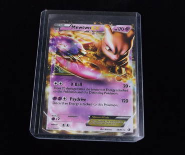 2013 Pokemon Mewtwo EX Ultra Rare UNPLAYED: A Vintage Pokemon Original Card in Top Loader and penny sleeve