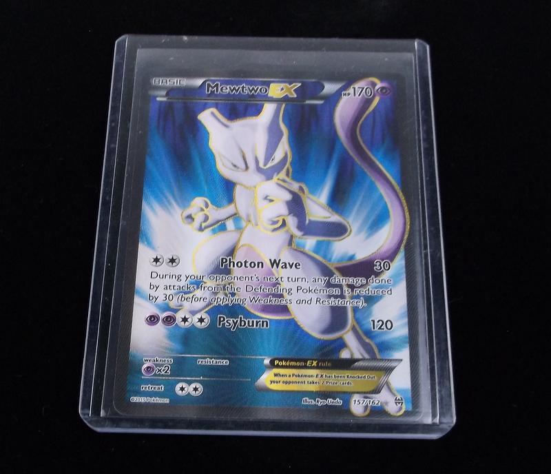 2015 Pokemon Mewtwo EX Full Art Ultra Rare UNPLAYED: A Vintage Pokemon Original Card in Top Loader and penny sleeve