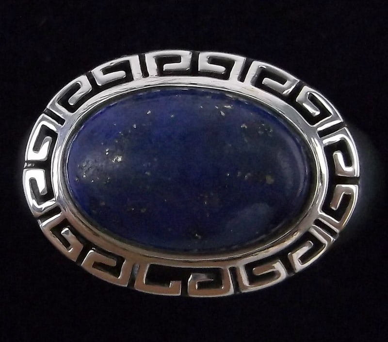 Stunning Sterling Silver Lapis Lazuli Ring Size 7 (1 of 3)