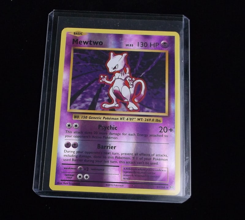 2016 Pokemon Mewtwo Rare Holo Unplayed (1 of 2)