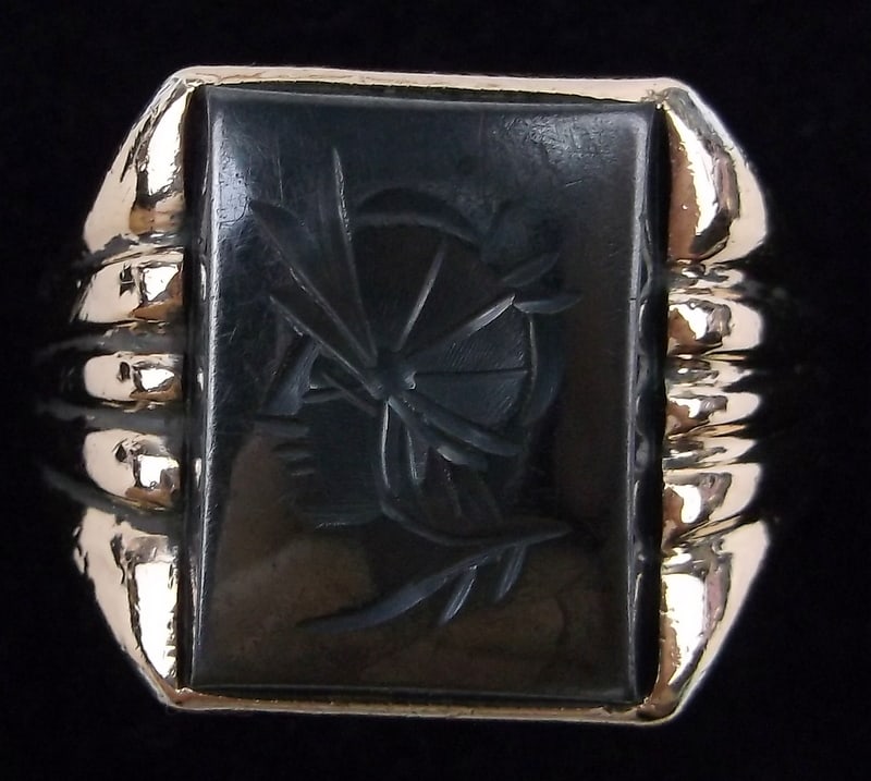 Nice Vintage 1950s 12kt GF Ov Sterling Roman Ring 11 (1 of 4)