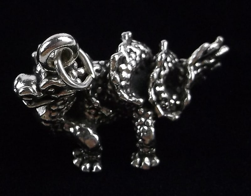 New Thick Vintage Heavy Sterling Silver Dragon Pendant (1 of 6)