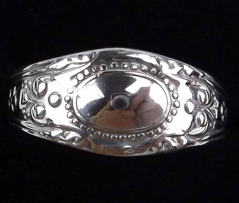Mint Vint Towle Sterling Silver Spoon Ring 5-7 Adjustable (1 of 2)