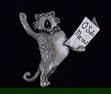 Mint Opera Cat Brooch