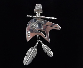 Heavy Heavy! Navajo Ben Begaye Native American Jewelry Silver Bear Feathers Native American Jewelry Silver Necklace-thick Native American Jewelry Silver Heavy Heavy! Navajo Ben Begaye Native American Jewelry Silver Bear Feathers Native American Jewelry Silver Necklace-thick Native American Jewelry Silver