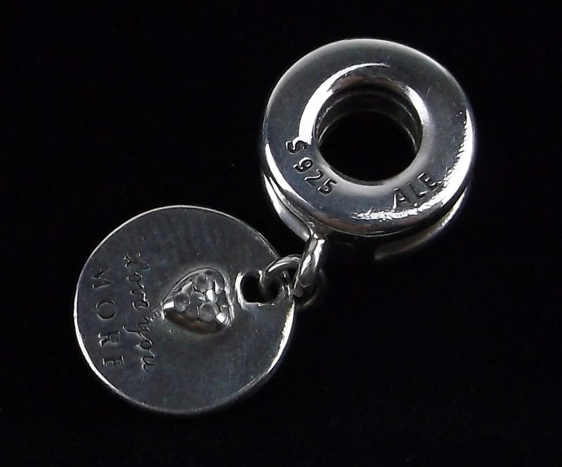 Stunning Pandora Sterling Silver Love You Charm Bead (1 of 2)
