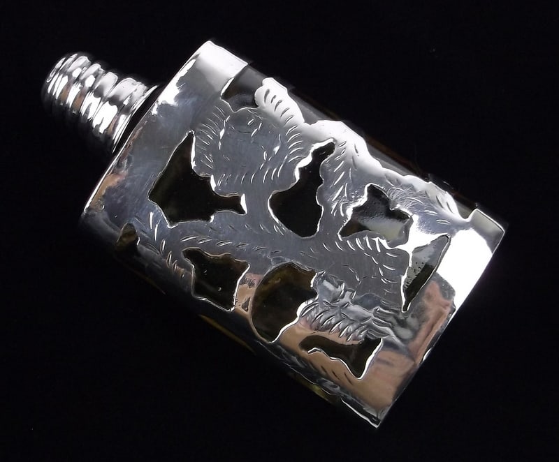 Mint Vint 1960s Taxco Sterling Silver Perfume Bottle (1 of 4)