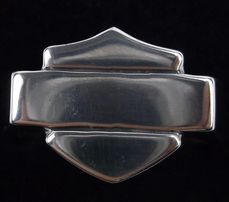 Mint MOD Harley Davidson Sterling Motorcycle Ring 10 (1 of 4)