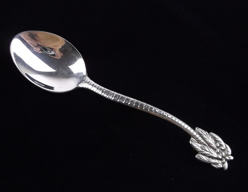 Mint Vintage Sterling Silver Palm Tree Sugar Spoon (1 of 3)