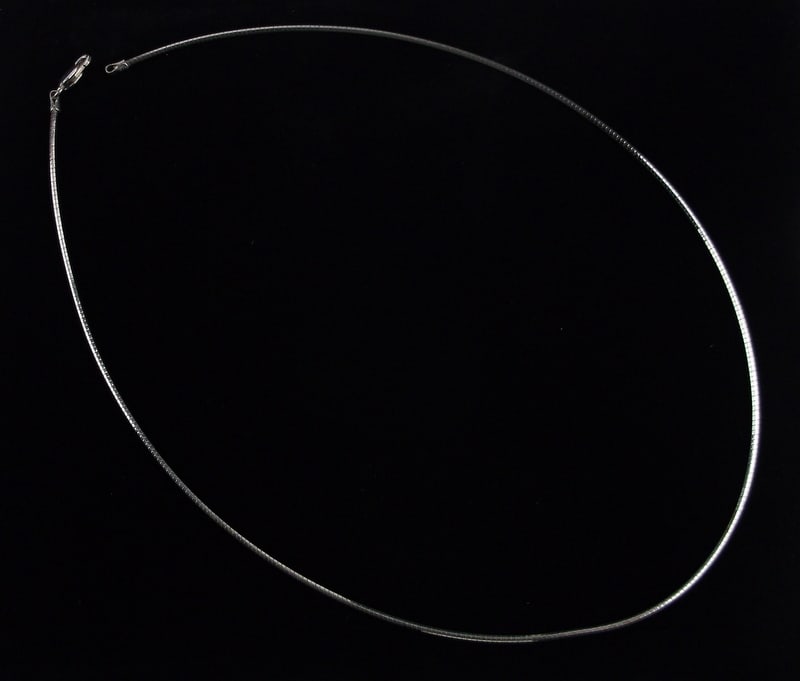 Stunn Vint Thick Sterling Silver Omega Chain Necklace 18": Guaranteed Solid 925 Sterling Silver, in Excellent Condition