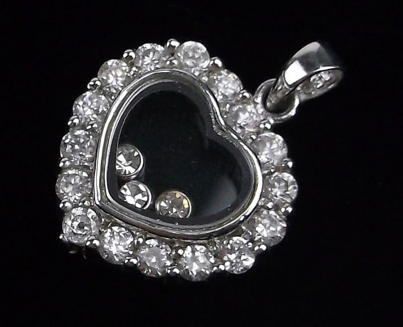 Mint Vintage Sterling Silver Heart Pendant: Guaranteed Solid 925 Sterling Silver, in Excellent Condition