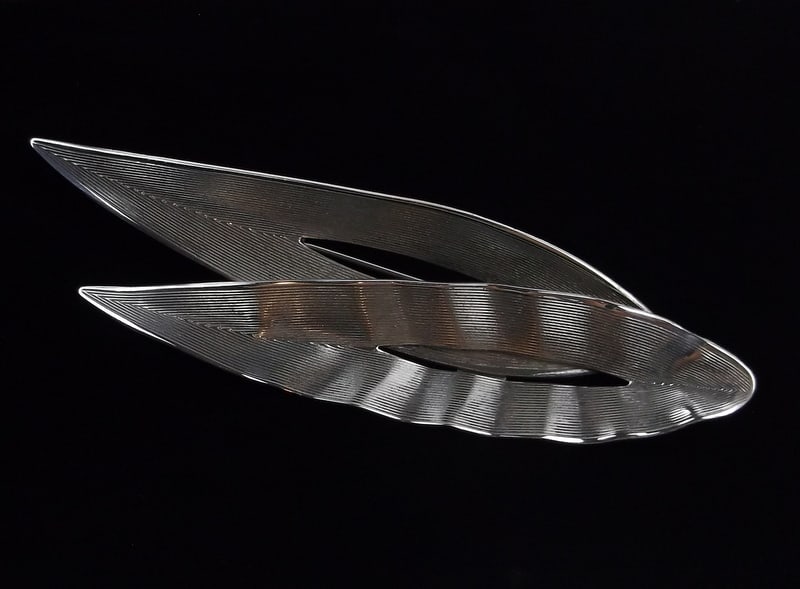 Stunning Vintage 1950s Beau Sterling Silver Brooch (1 of 3)