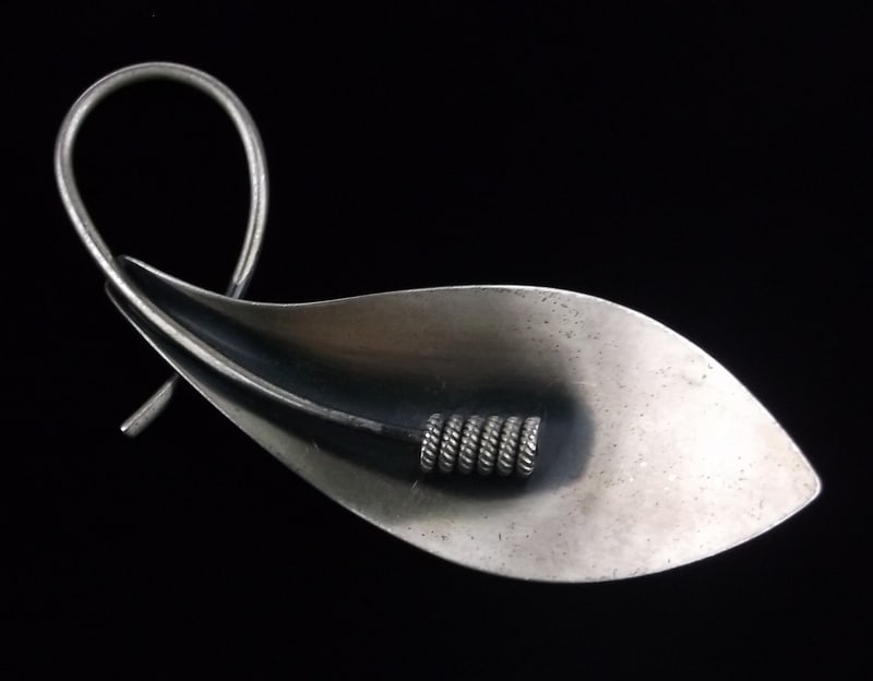 Mint Vintage 1960s Beau Sterling Silver Brooch (1 of 3)