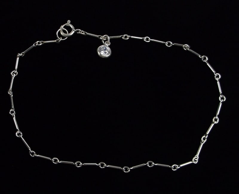 Mint Vintage Sterling Silver Chain Bracelet 9" (1 of 2)
