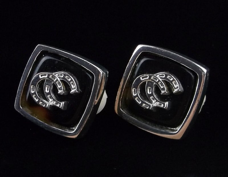 Mint Vintage Ralph Lauren Horseshoe Lucite Earrings: Mint Condition, In Like New Condition, Perfect