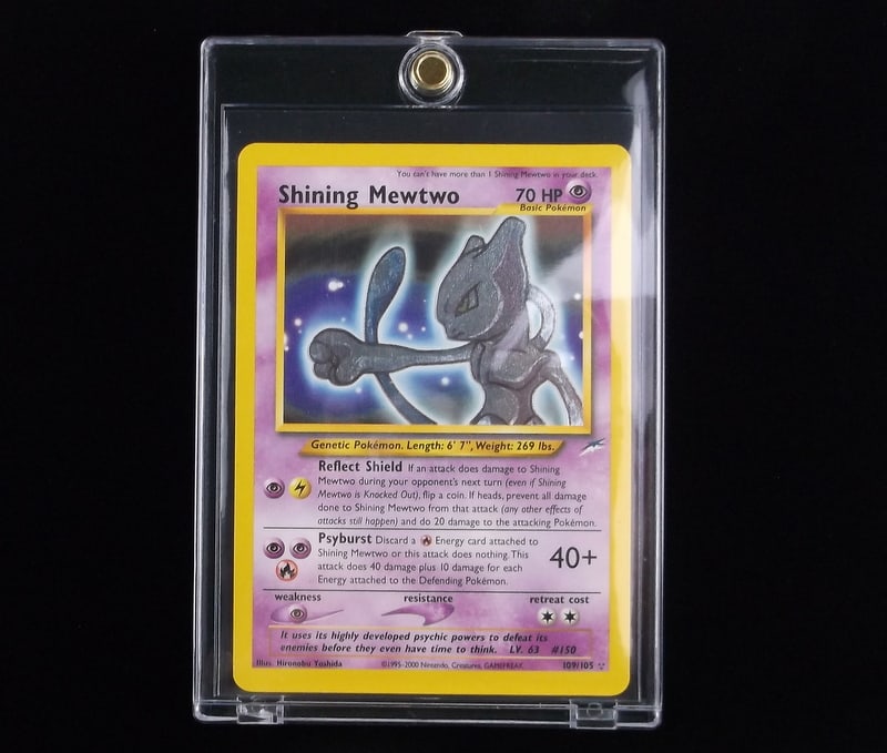 2000 Pokemon Shining Mewtwo Secret Rare Holo 109/105 (1 of 2)
