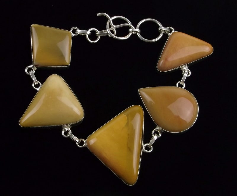 Mint Genuine Healing Picture Jasper Bracelet 8.5" (1 of 3)