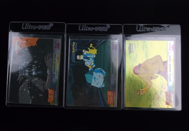 3 Vintage 1998 Topps Pokemon Blue Label Foil Cards (1 of 2)