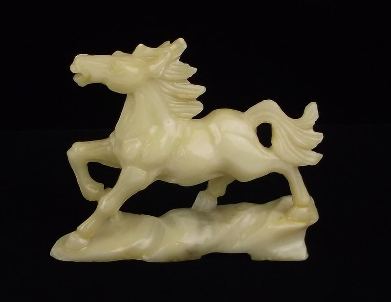Mint Vintage Carved Soapstone Hose Sculpture: Mint Condition, In Like New Condition, Perfect