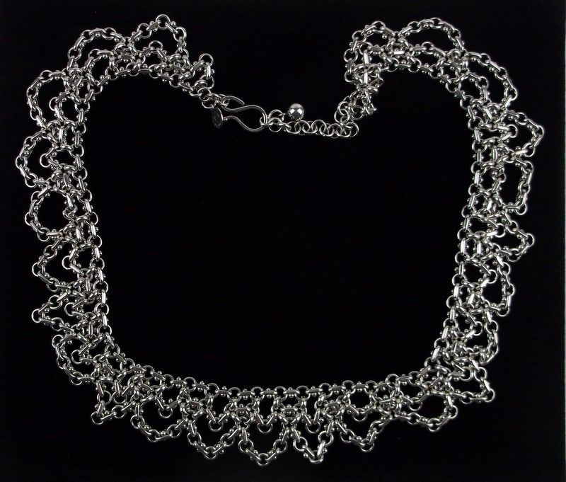 New Designer Super Heavy Sterling Silver Chain Necklace 19" (1 of 5)