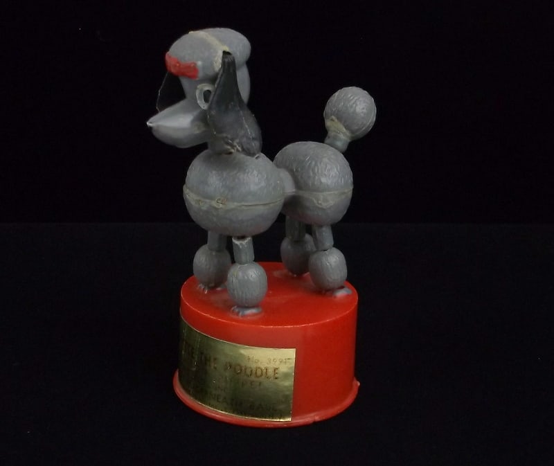 Nice Vintage 1960s Kohner Bros Paulette Poodle Push Puppet (1 of 5)