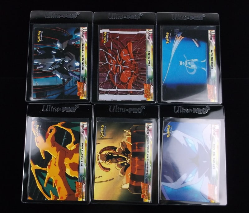 6 1998 Topps Blue Label Pokemon Charizard Mewtwo Cards (1 of 2)