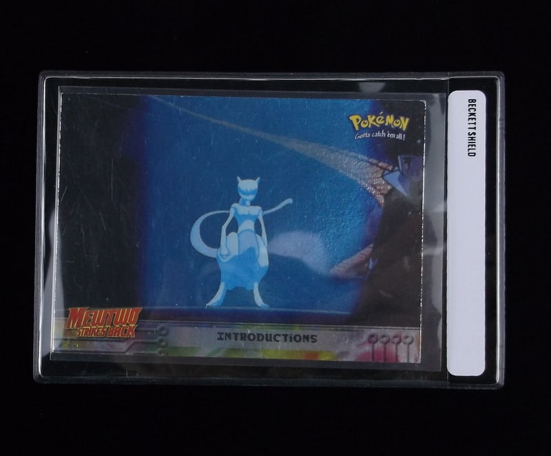 1998 Topps Pokemon Blue Label Mewtwo Foil Card (1 of 2)