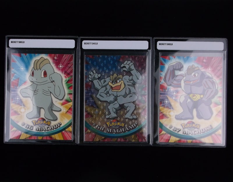 1998 Topps Pokemon Machamp Foil Complete Evolution Set (1 of 3)