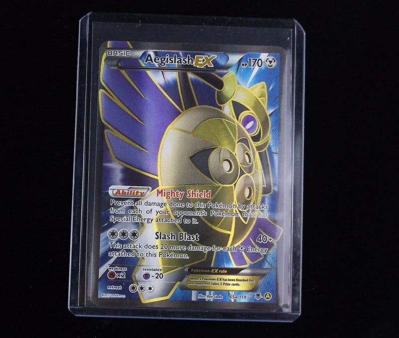 2017 Pokemon Aegislash EX Full Art Ultra Rare 65a Mint+ (1 of 2)