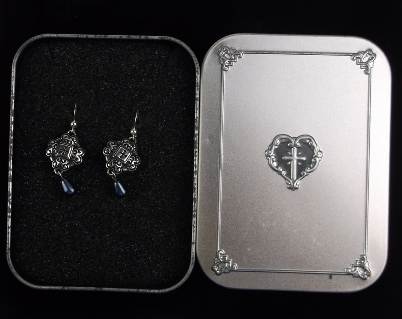 New Boxed Designer Sterling Silver Cross Earrings: Solid Sterling Silver Guaranteed, in Brand New Never Worn Condition.