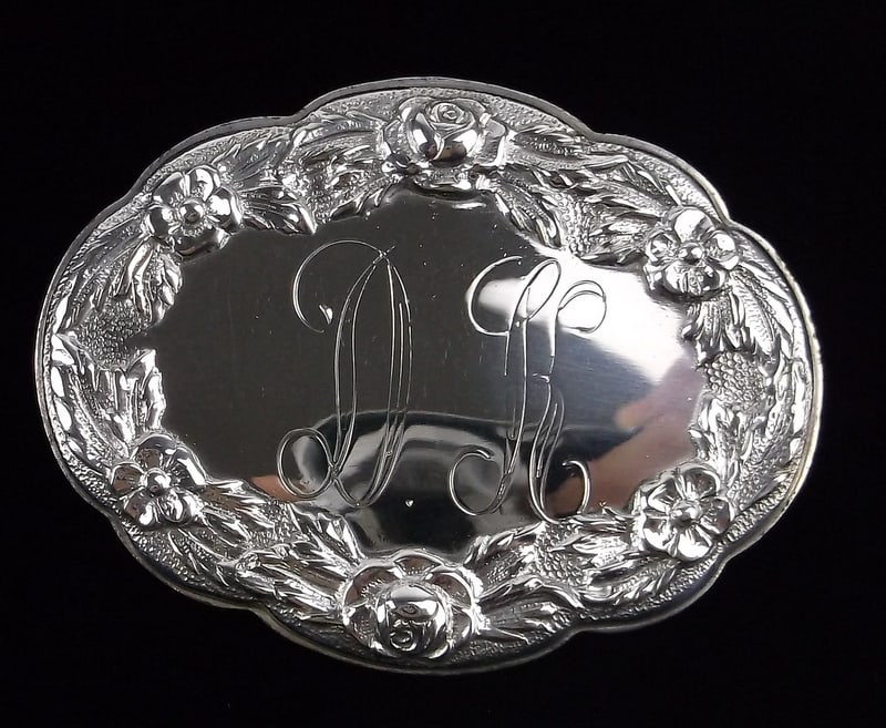 Mint 1960s S Kirk & Son Thick Sterling Silver Brooch DK Heavy (1 of 3)