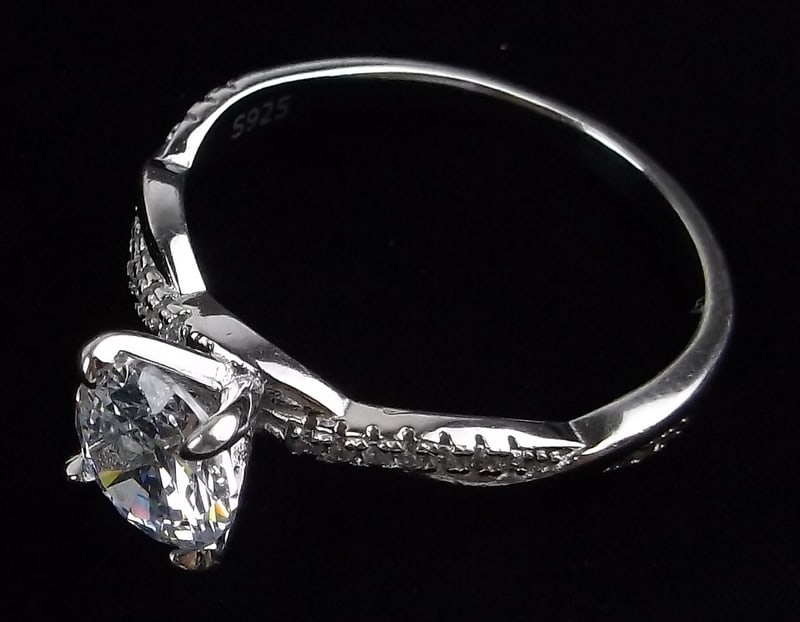 New Designer Sterling Silver Engagement Ring 9 (1 of 3)