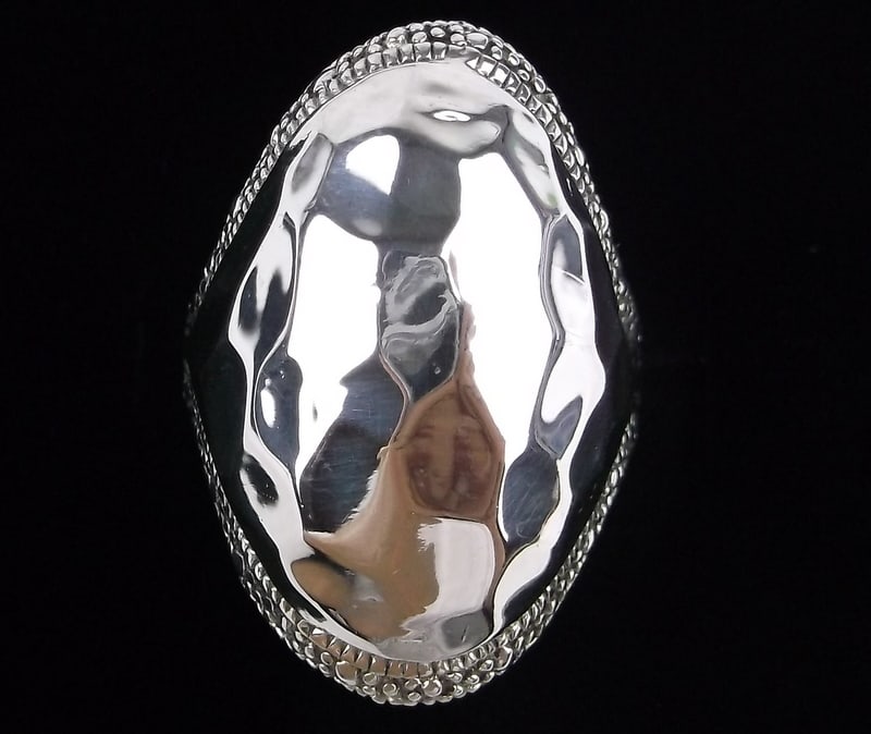 Big Mint Designer Sterling Silver Dome Ring 9 (1 of 3)