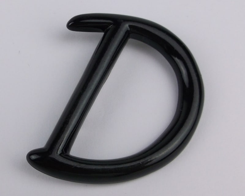 Stunning Vint 1950s Lucite Initial D Brooch Big: excellent condition