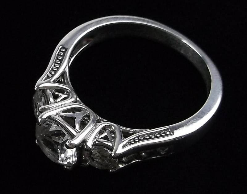 Stunning Vint Sterling Silver Engagement Ring 7 (1 of 3)