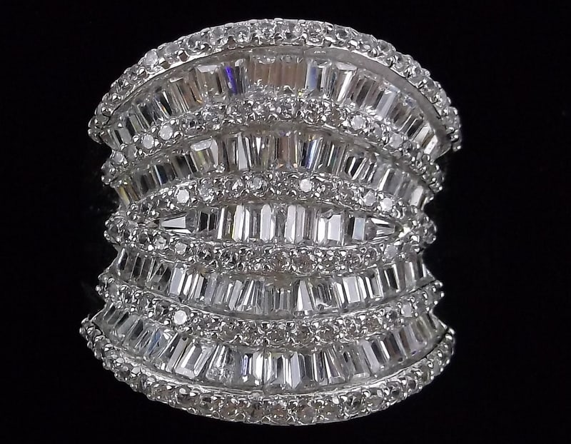New Big Designer Sterling Silver Cocktail Ring 11 (1 of 3)