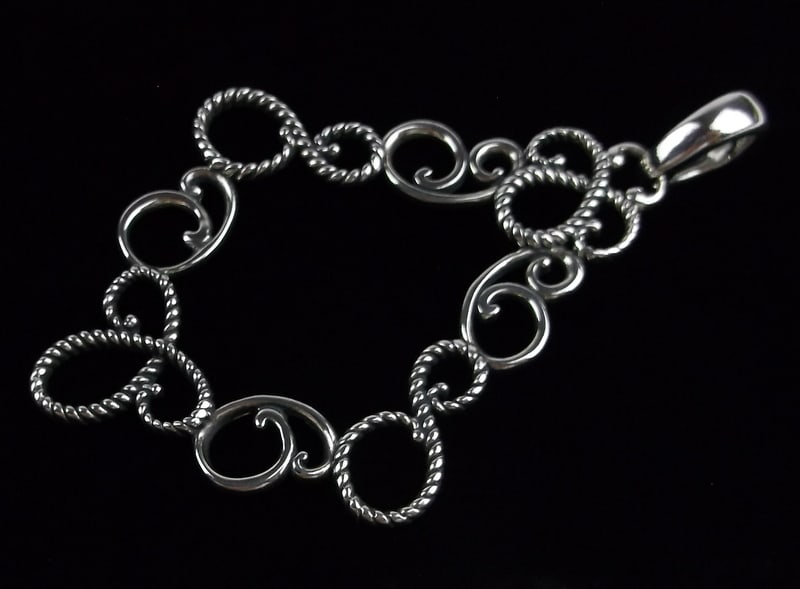 New Big Heavy Carolyn Pollack Sterling Silver Pendant (1 of 4)