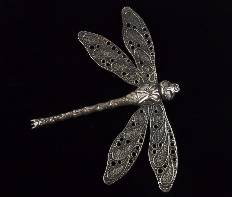 Stunning Big Vintage Dragonfly Brooch (1 of 3)
