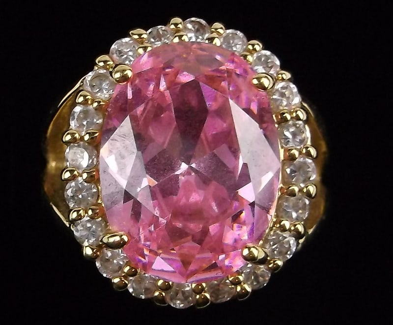 Stunning Vint JBK Jackie Kennedy Cocktail Ring 6: excellent condition