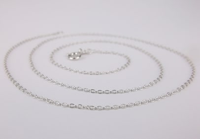 New Sterling Silver Chain Necklace 18"