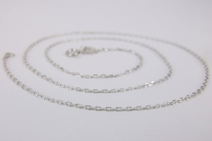 New Sterling Silver Chain Necklace 16"