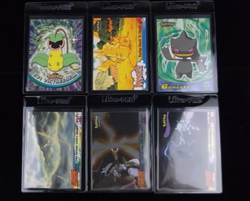 6 1998 Topps Blue Label Pokemon Card Lot Mew 1 Foil