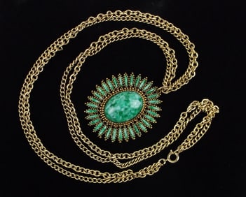 Mint Vintage 1960s Celebrity NY Necklace 24"