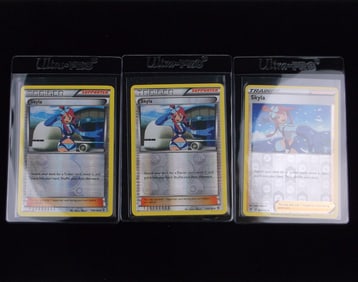 3 2012-20 Pokemon Skyla Trainer ALL Holo Lot Unplayed