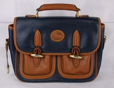 Stunning Vintage Big Dooney & Bourke Leather Handbag Purse