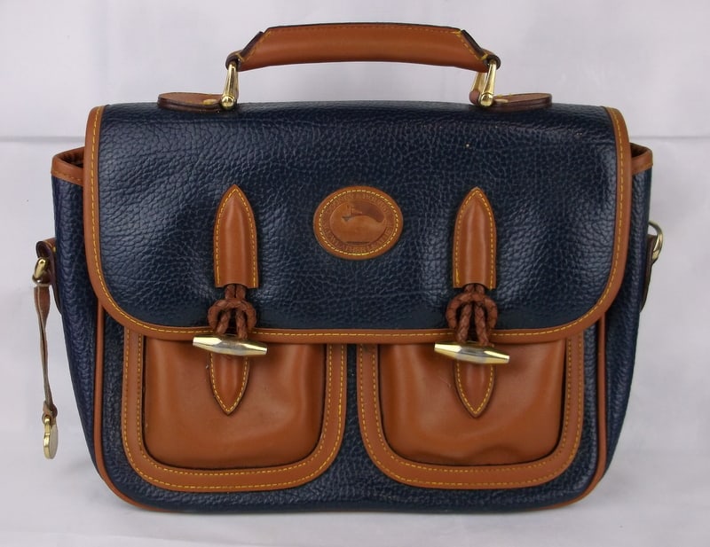 Stunning Vintage Big Dooney & Bourke Leather Handbag Purse: excellent condition