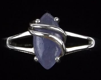 Stunning Vintage Sterling Silver Amethyst Ring 7.5