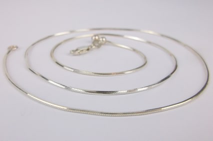 Mint Vintage Sterling Silver Chain Necklace 20"