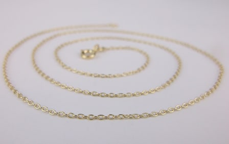 Mint Vintage Gold Over Sterling Chain Necklace 18"